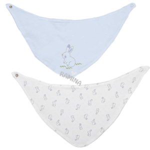 پیشبند سه گوش پسرانه نوزادی بایو ارگانیک bio organic