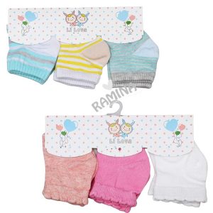 جوراب نوزادی 6-0 ماه Li Love