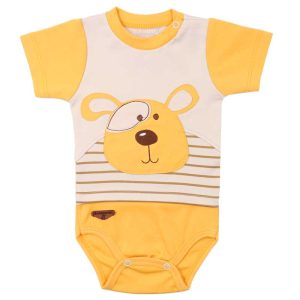 زیر دکمه دار آستین کوتاه نوزاد طرح هورام به آوران Behavaran