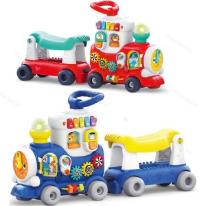 اسباب بازی لوکوموتیو 4 در 1 کودک هالی تویز Huile Toys