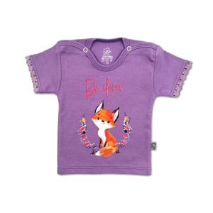 بلوز آستین کوتاه نوزاد دخترانه طرح روباه لیدولند Lido land