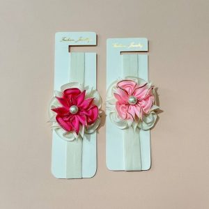 هدبند نوزادی دخترانه طرح شکوفه سرگل Sargol