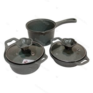 سرویس قابلمه چدن 5 پارچه نوزاد پیلو