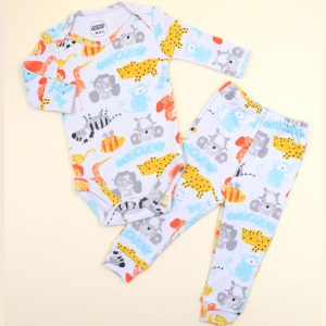 ست لباس نوزاد طرح آبرنگی ماماز پاپاز