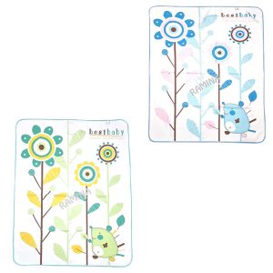 زیرانداز تعویض نوزاد طرح گل بست بیبی Best Baby