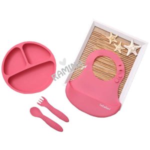 ست لوازم غذاخوری سیلیکونی نوزاد ببک اوی Bebekevi