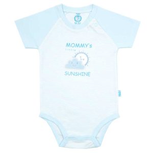 زیر دکمه ای آستین کوتاه نوزاد پسرانه طرح کلودی پاریز Pariz