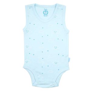 زیر دکمه دار رکابی نوزاد پسرانه طرح کلودی پاریز Pariz