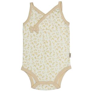 زیر دکمه دار رکابی نوزاد دخترانه طرح سوییت پاریز Pariz