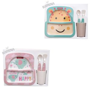 ست ظرف غذای بچه گانه ملامین ببک اوی Bebekevi