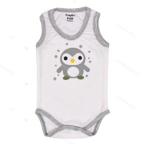 بادی رکابی نوزاد طرح پنگوئن بیبی فورلایف