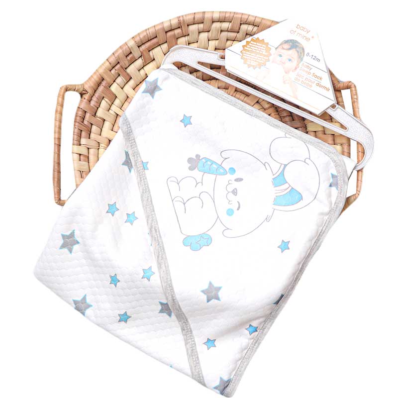 پتو دورپیچ کلاه دار نوزاد طرح خرگوش Baby of mine