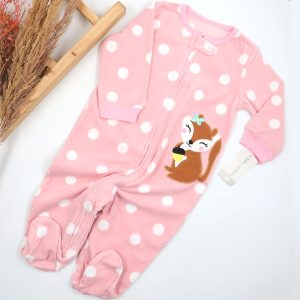 سرهمی جوراب دار نوزاد دخترانه طرح روباه کارترز Carters