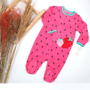 سرهمی جورابی نوزادی دخترانه طرح توت فرنگی کارترز Carters