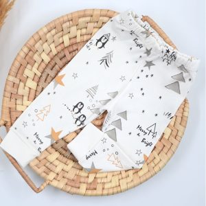 شلوار نوزاد طرح ستاره طلایی بیبی فورلایف Baby4life