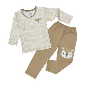 ست بلوز آستین بلند و شلوار بچه گانه طرح گوزن لیدولند Lido land