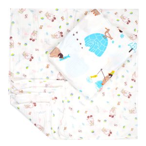 خشک کن دورپیچ چند کاره 2 عددی طرح خانه قطبی بیبی فورلایف Baby4life