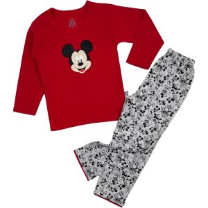 ست بلوز آستین بلند و شلوار دخترانه طرح میکی لیدولند Lido land