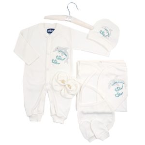 ست لباس بیمارستانی نوزادی پسرانه 7 تکه طرح دلفین مادرکر Mothercare