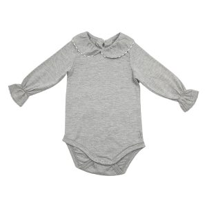 بادی یقه ب ب نخی طوسی دخترانه مادرکر Mothercare