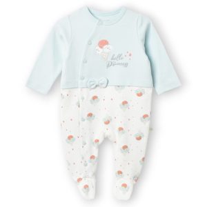 سرهمی جوراب دار نوزاد دختر طرح بستنی بی ارگانیک Biorganic