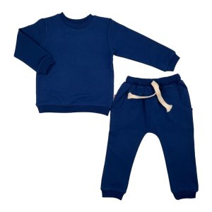 بلوز آستین بلند و شلوار دورس سرمه ای بچه گانه لوپتو luppeto