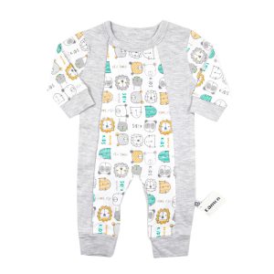 سرهمی بدون جوراب نوزاد طرح حیوانات دامون