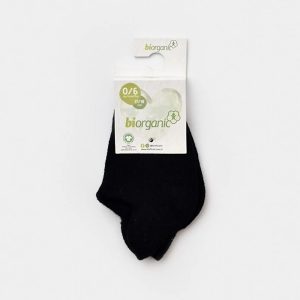 جوراب نخی کالج نوزاد و کودک مشکی بی ارگانیک biorganic