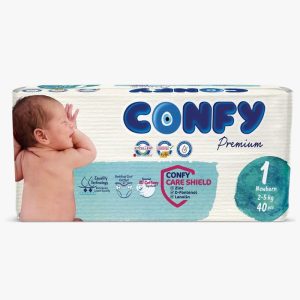 پوشک نوزاد سایز 1 بسته 40 عددی کانفی Confy