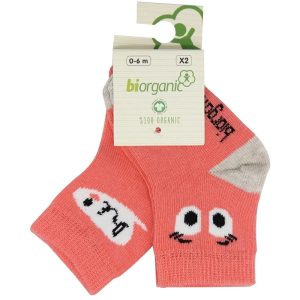 پک جوراب نخی 2 عددی بچه گانه طرح میکی بی ارگانیک biorganic