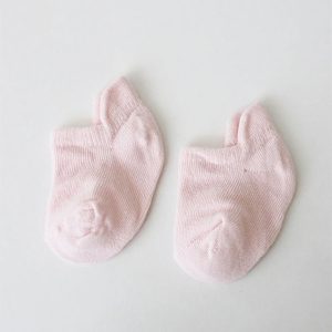 جوراب نخی کالج نوزاد و کودک دخترانه صورتی بی ارگانیک biorganic