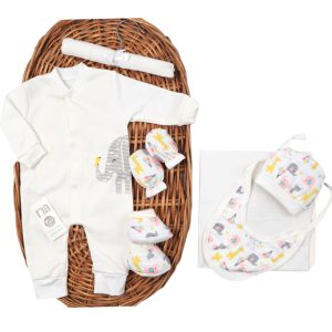 ست بیمارستانی نوزاد 7 تکه طرح فیل مادرکر