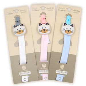 بند پستانک نوزاد پولیشی طرح گربه