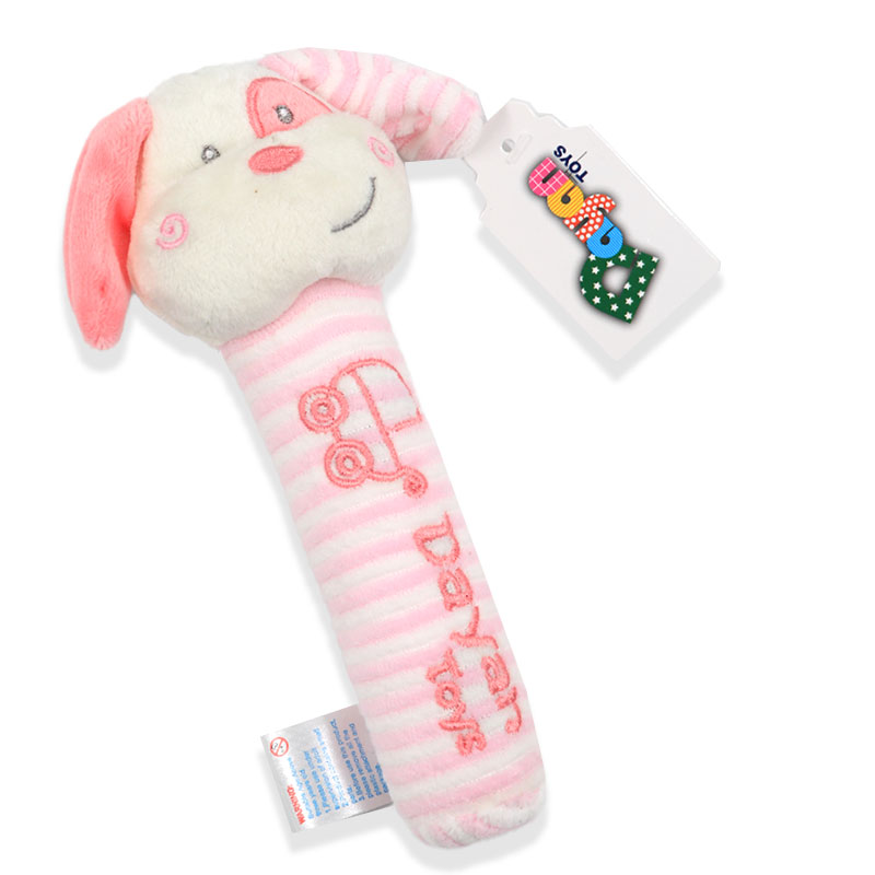 جغجغه سوسیسی طرح سگ صورتی