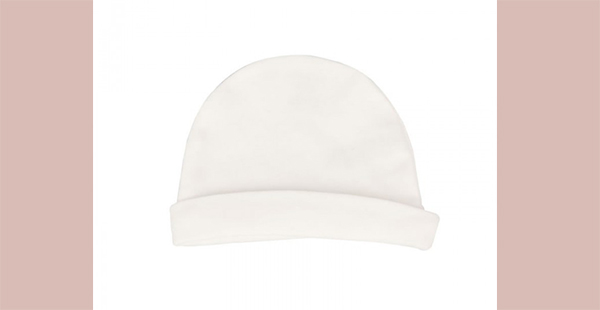 کلاه گرد سفید برای نوزاد