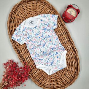 زیر دکمه دار آستین کوتاه پسرانه طرح دریایی ماماز پاپاز Mamas Papas