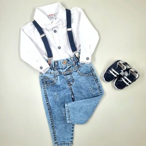 ست بادی آستین بلند و شلوار جین تیتو