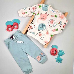 ست بلوز و شلوار بچگانه طرح فیل ایپک