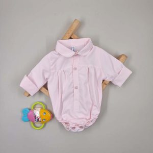 بادی یقه دار صورتی بچه گانه ایپک