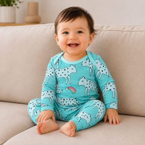زیردکمه آستین بلند با شلوار دخترانه طرح رنگین کمان ماماز پاپاز Mamas Papas