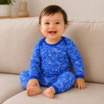 بادی بلند با شلوار پسرانه طرح دایناسور آبی ماماز پاپاز Mamas Papas - 0-%d8%aa%d8%a7-3-%d9%85%d8%a7%d9%87