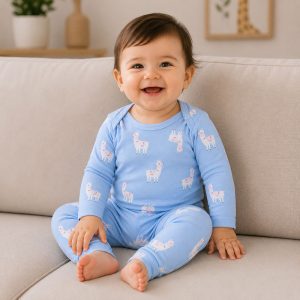 زیردکمه آستین بلند با شلوار طرح لاما ماماز پاپاز Mamas Papas