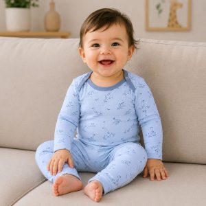 زیردکمه آستین بلند با شلوار پسرانه طرح غاز ماماز پاپاز Mamas Papas