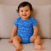 زیر دکمه دار آستین کوتاه پسرانه طرح دایناسور آبی ماماز پاپاز Mamas Papas