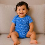 زیر دکمه دار آستین کوتاه پسرانه طرح دایناسور آبی ماماز پاپاز Mamas Papas - 0-%d8%aa%d8%a7-3-%d9%85%d8%a7%d9%87