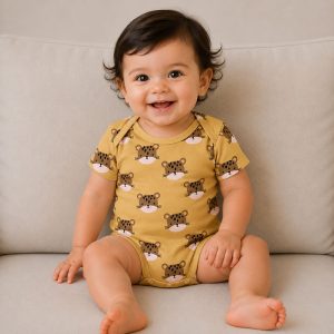زیر دکمه دار آستین کوتاه اسپرت طرح ببر ماماز پاپاز Mamas Papas