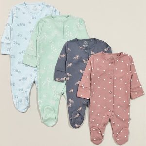 سرهمی جوراب دار تکی نوزاد سایز 0 تا 3 ماه نکست بیبی