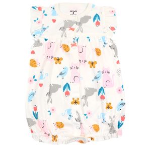 رامپر دخترانه طرح حیوانات جنگل کارترز