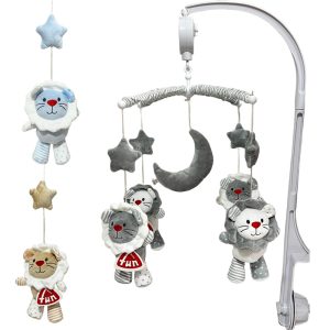 آویز تخت نوزاد موزیکال کوکی طرح شیر بیبی فان