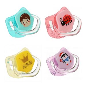 پستانک نوزاد سیلیکونی ارتودنسی طرح دار 0 تا 3 ماه رووکو